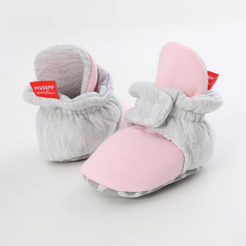 LACOFIA Kleinkind Baby Jungen Mädchen rutschfest Weiche Sohle Slipper Stiefel Winter Krabbelschuhe