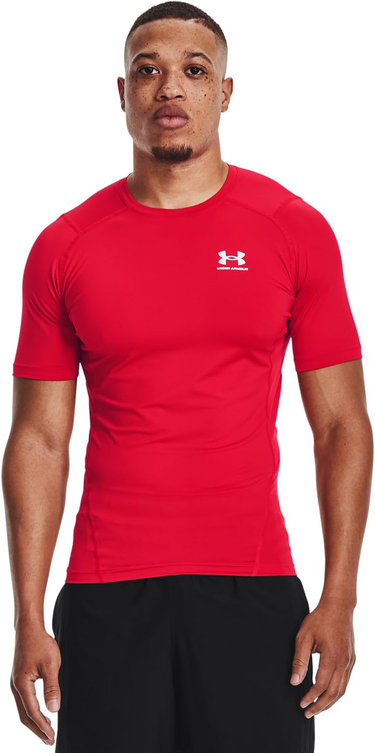 Under Armour HeatGear Fitted Kurzarmshirt für Herren – Blickdichtes Funktionsshirt