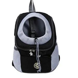 Outdoor Haustier-Tragetasche für Hunde – Tragbarer Reiserucksack mit Frontöffnung, Doppelte Schultergurte, Mesh-Design, Kopföffnung für Katzen und kleine Hunde
