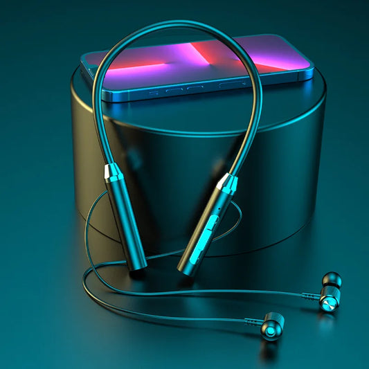 Neckband Wireless Earphones — Bluetooth 5.3, Magnetic Sport Design