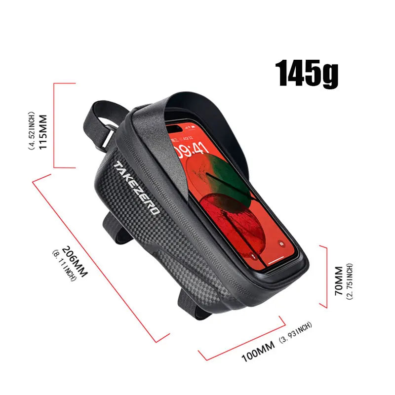 TAKEZERO A2 Fahrrad Lenkertasche – EVA Hartschale