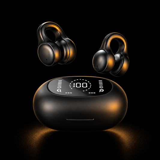 Wireless Ear Clip Headphones — Open Ear Bluetooth 5.3
