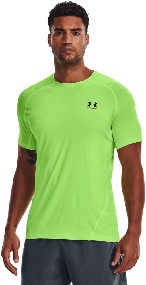 Under Armour HeatGear Fitted Kurzarmshirt für Herren – Blickdichtes Funktionsshirt