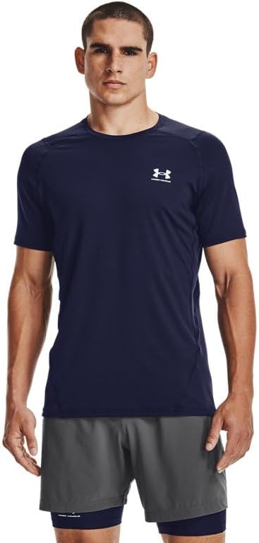 Under Armour HeatGear Fitted Kurzarmshirt für Herren – Blickdichtes Funktionsshirt