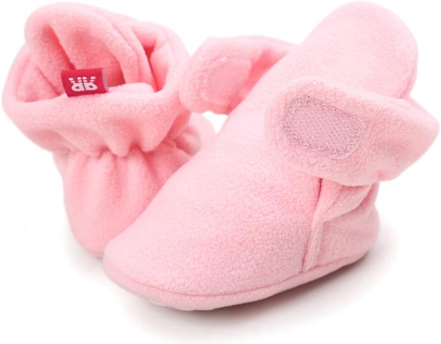 LACOFIA Kleinkind Baby Jungen Mädchen rutschfest Weiche Sohle Slipper Stiefel Winter Krabbelschuhe