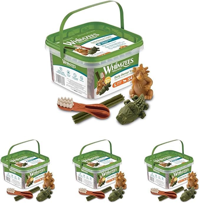 WHIMZEES By Wellness Gemischte Vielfaltsbox, Kaustangen für kleine Hunde zur Zahnpflege, Größe S, 56 Stück, ohne Zuckerzusatz, getreidefrei, natürlich, fettarm