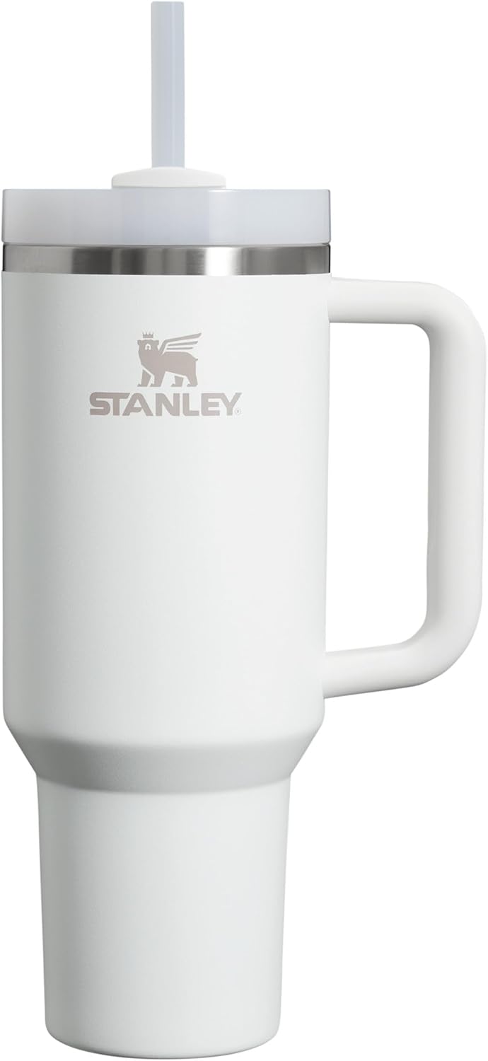 Stanley Quencher H2.0 Flowstate Trinkflasche Mit Strohhalm 1.2L - Thermobecher Kühlt 11 Stunden - 48 Stunden Eisgekühlt - Spülmaschinenfest - Thermosflasche BPA Frei - Edelstahl Trinkbecher