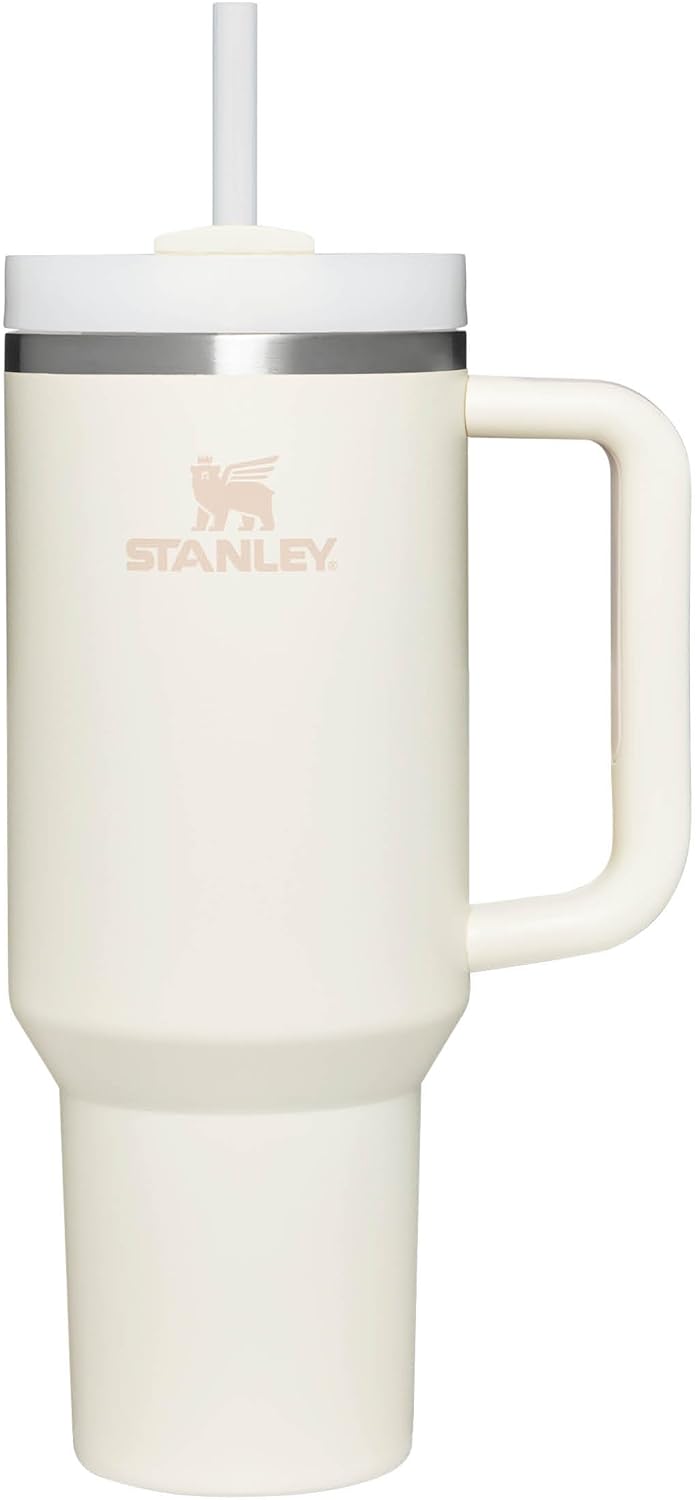 Stanley Quencher H2.0 Flowstate Trinkflasche Mit Strohhalm 1.2L - Thermobecher Kühlt 11 Stunden - 48 Stunden Eisgekühlt - Spülmaschinenfest - Thermosflasche BPA Frei - Edelstahl Trinkbecher