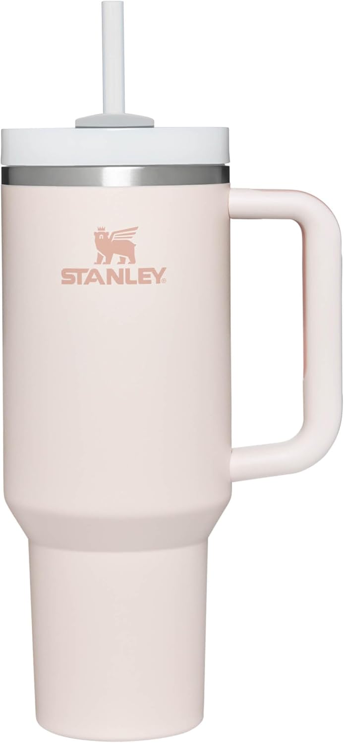 Stanley Quencher H2.0 Flowstate Trinkflasche Mit Strohhalm 1.2L - Thermobecher Kühlt 11 Stunden - 48 Stunden Eisgekühlt - Spülmaschinenfest - Thermosflasche BPA Frei - Edelstahl Trinkbecher