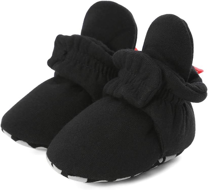 LACOFIA Kleinkind Baby Jungen Mädchen rutschfest Weiche Sohle Slipper Stiefel Winter Krabbelschuhe