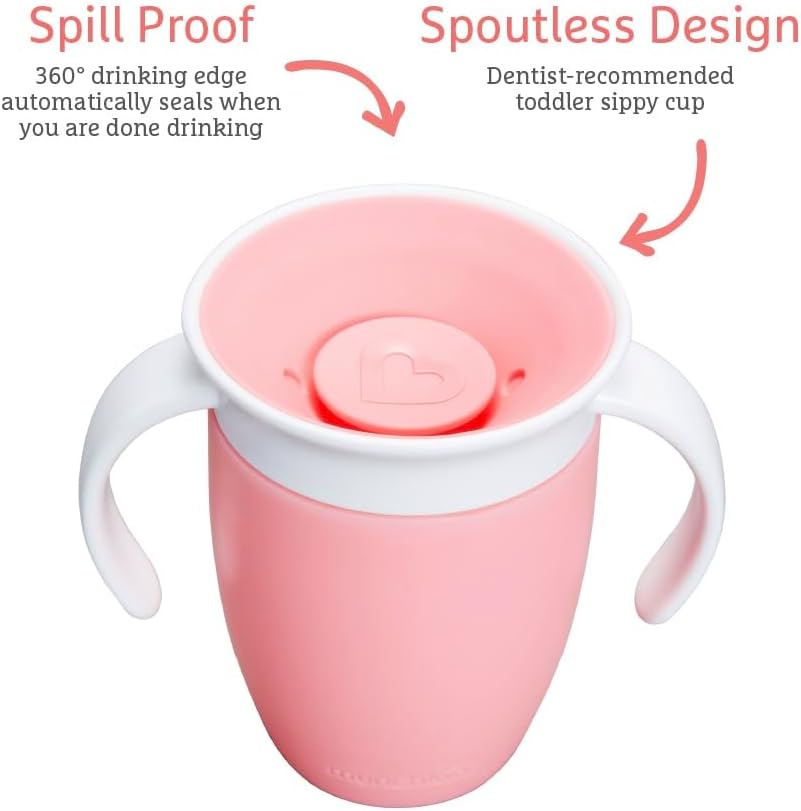 Munchkin Miracle Trinklernbecher 360 Grad, 207 ml, Blau