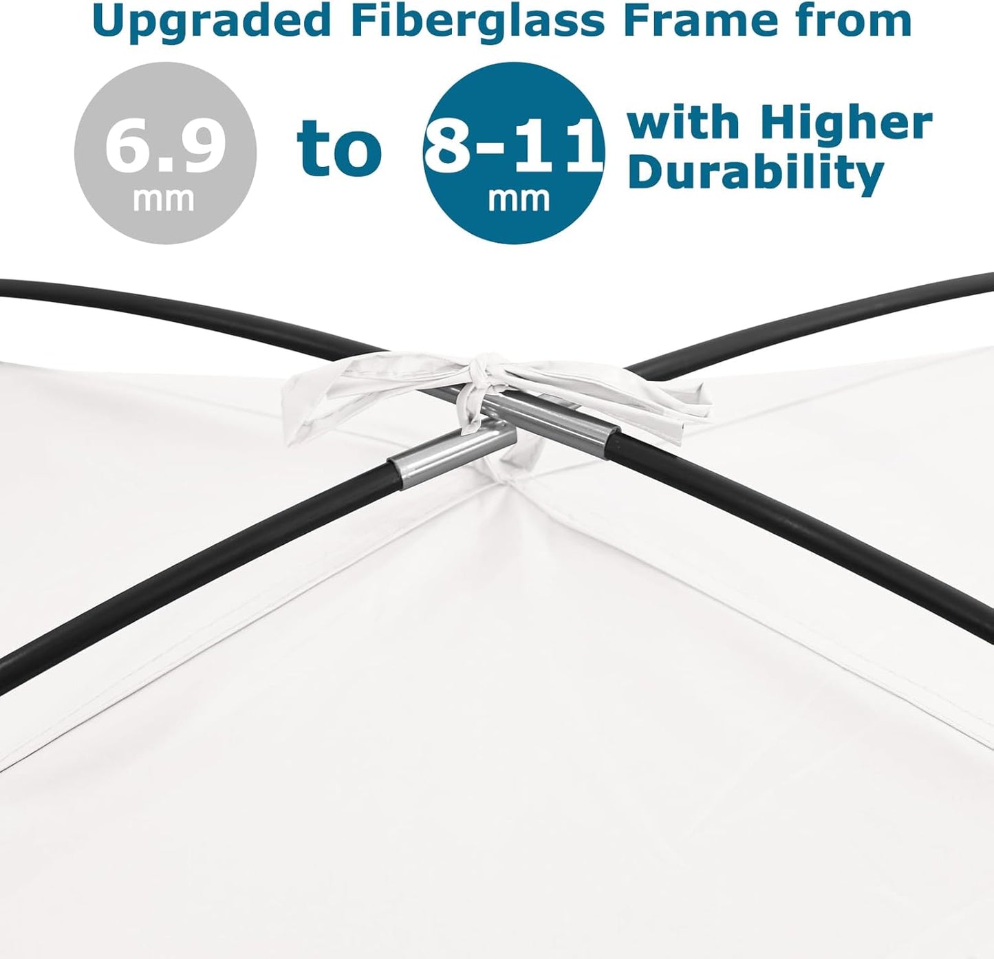 COMMOUDS Strandmuscheln für 3-4 Personen, Tragbarer Strandzelt mit UV-Schutz 50+, Familie Sonnenzelt Strand mit 3 Mesh Fenster, Schnelle Montage, Einfaches Tragen Schirm Strandmuschel für Outdoor