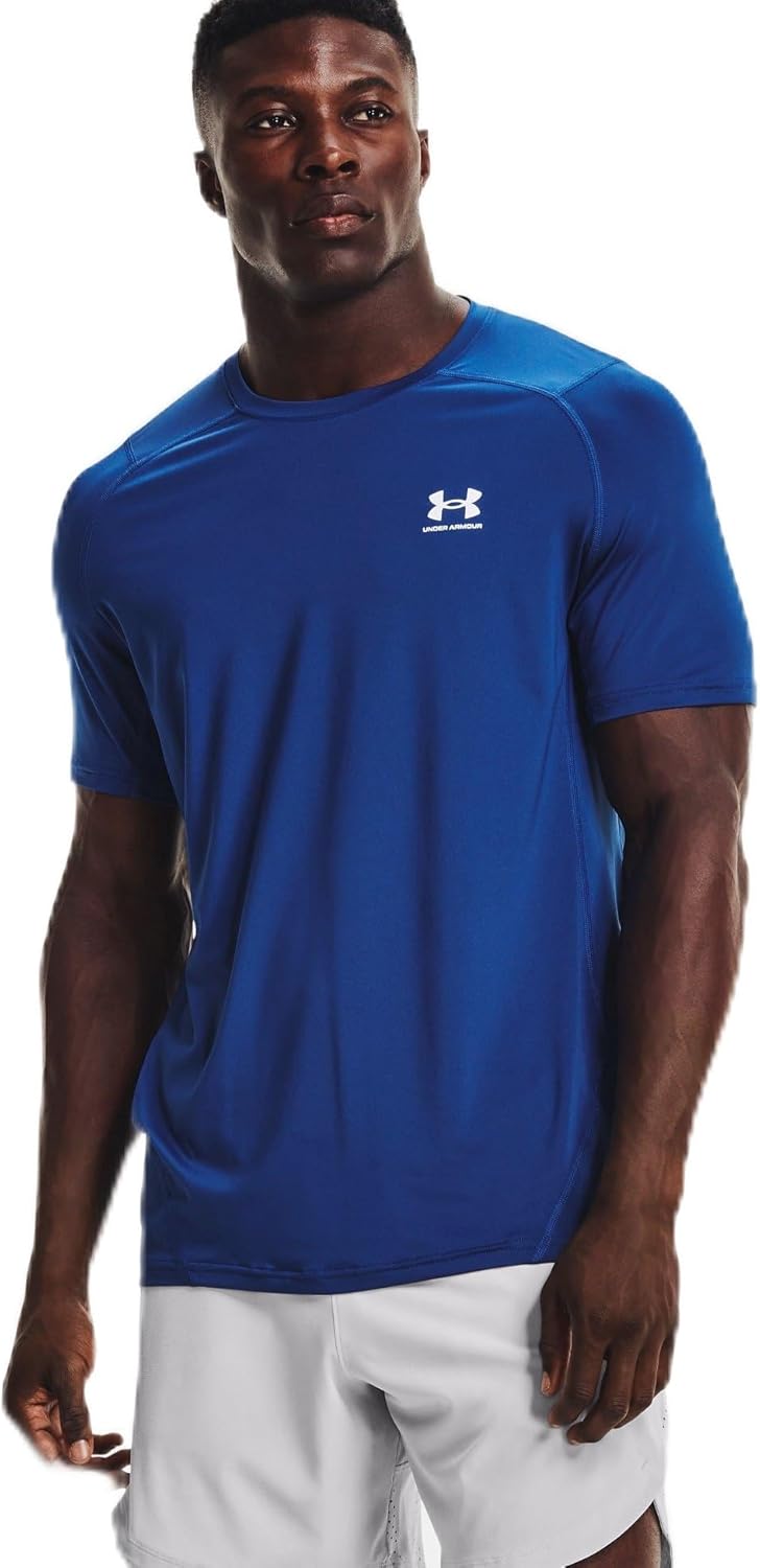 Under Armour HeatGear Fitted Kurzarmshirt für Herren – Blickdichtes Funktionsshirt