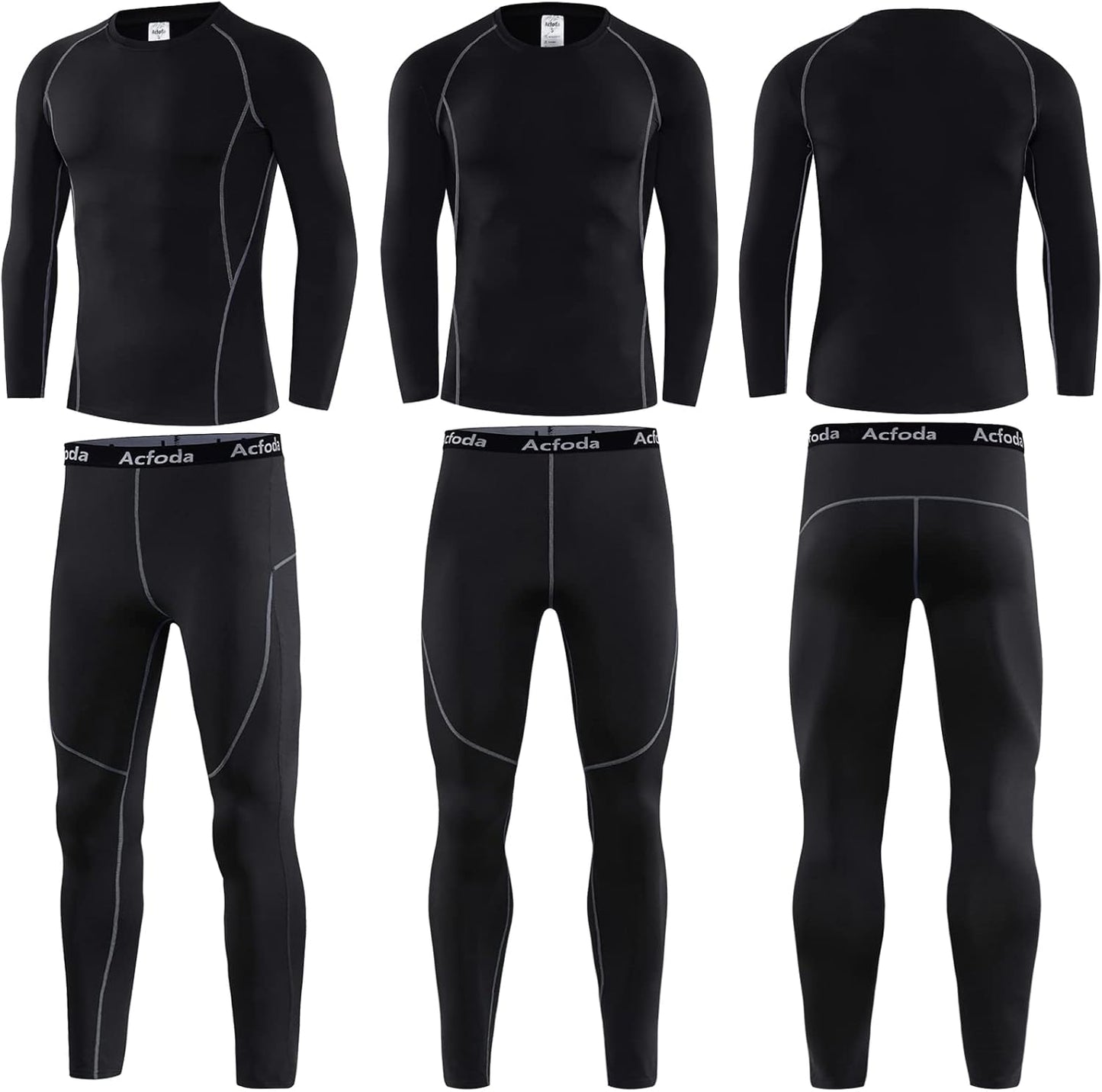 Ropa Interior Térmica Hombre Invierno Conjuntos Térmicos Esquí Funcional Interior Ropa S-2XL