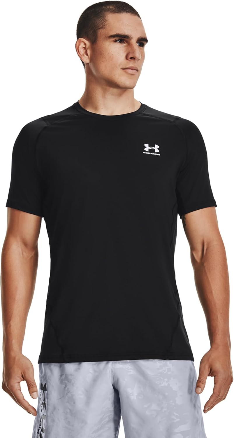 Under Armour HeatGear Fitted Kurzarmshirt für Herren – Blickdichtes Funktionsshirt
