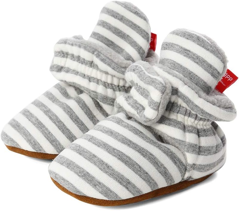 LACOFIA Kleinkind Baby Jungen Mädchen rutschfest Weiche Sohle Slipper Stiefel Winter Krabbelschuhe