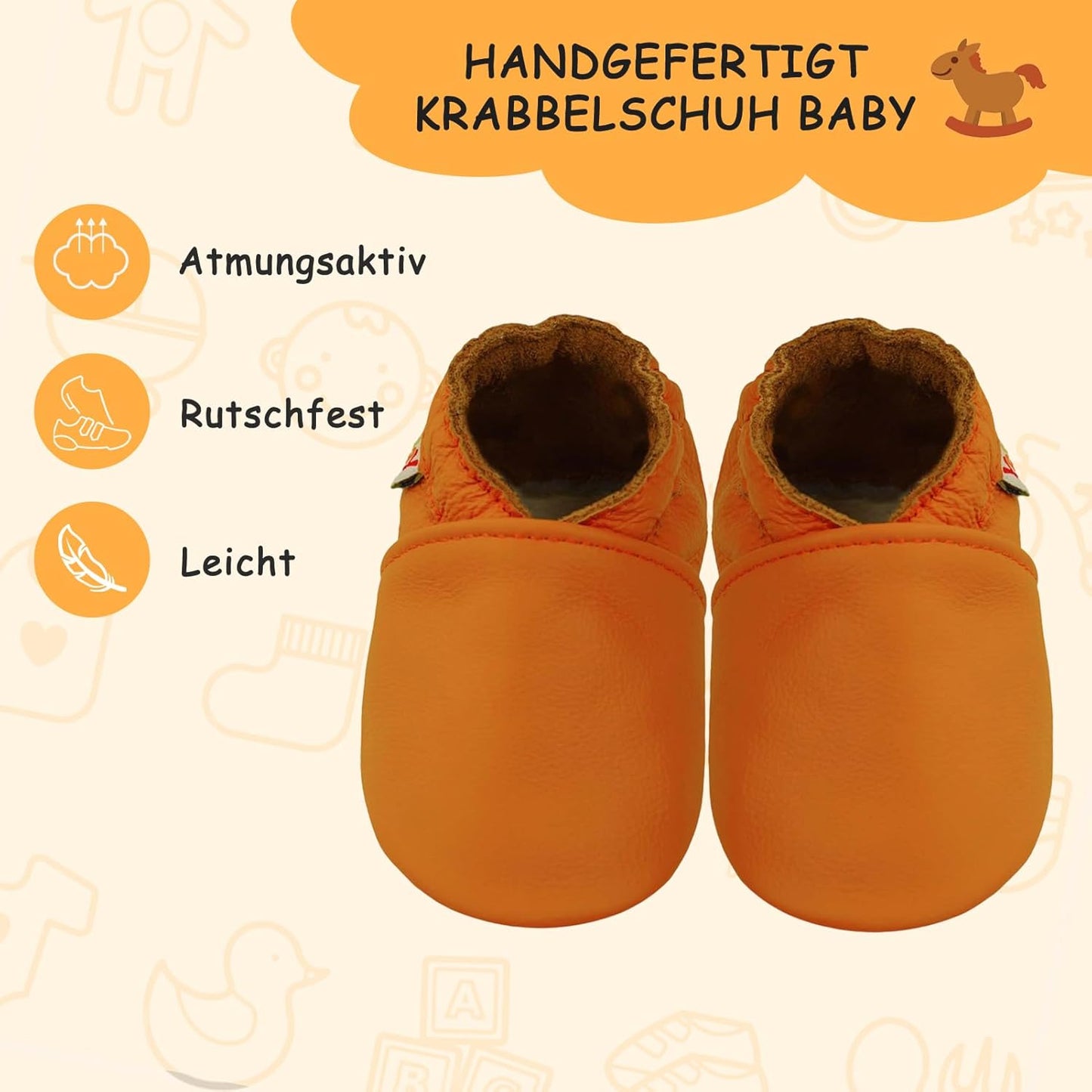 Yalion Baby Junge Mädchen Weicher Leder Lauflernschuhe Krabbelschuhe Babyhausschuhe mit Wildledersohlen Multi-Stil