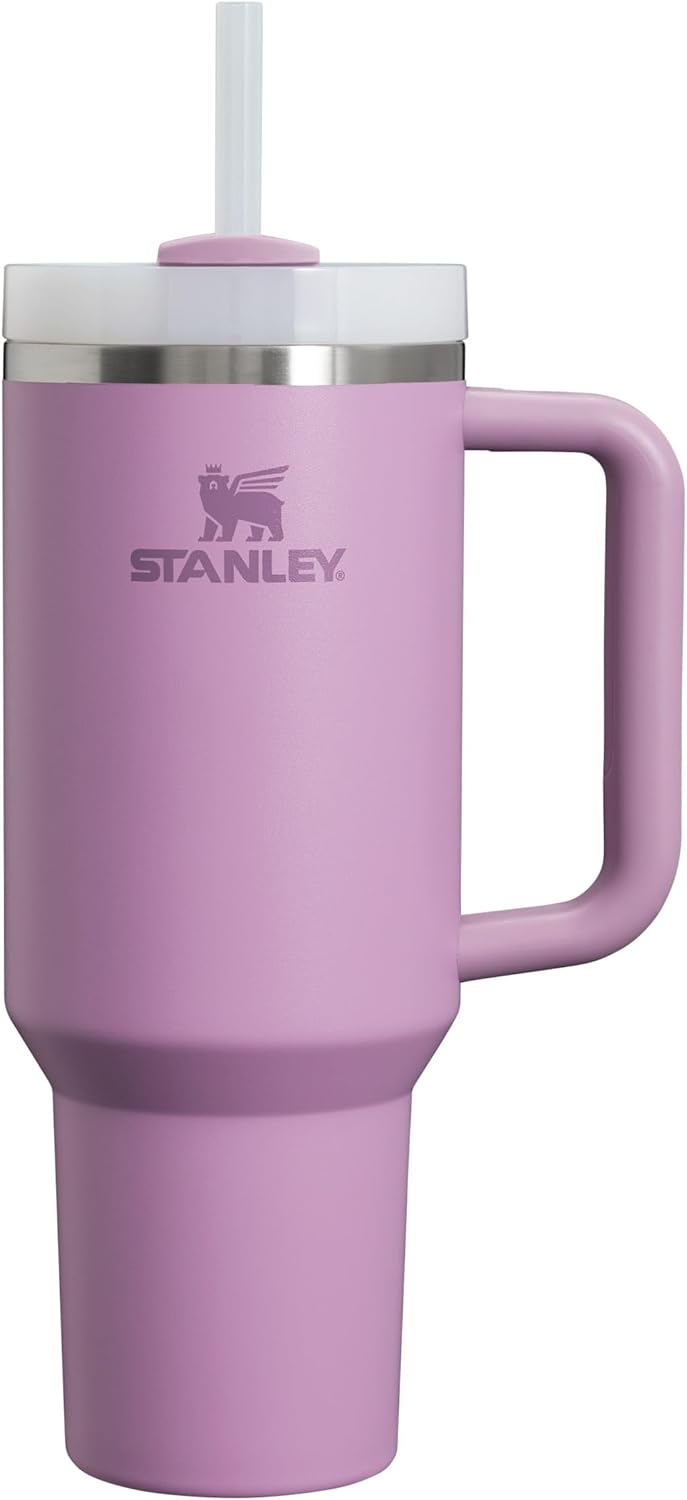 Stanley Quencher H2.0 Flowstate Trinkflasche Mit Strohhalm 1.2L - Thermobecher Kühlt 11 Stunden - 48 Stunden Eisgekühlt - Spülmaschinenfest - Thermosflasche BPA Frei - Edelstahl Trinkbecher