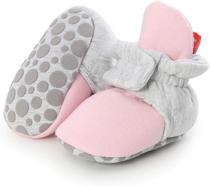 LACOFIA Kleinkind Baby Jungen Mädchen rutschfest Weiche Sohle Slipper Stiefel Winter Krabbelschuhe