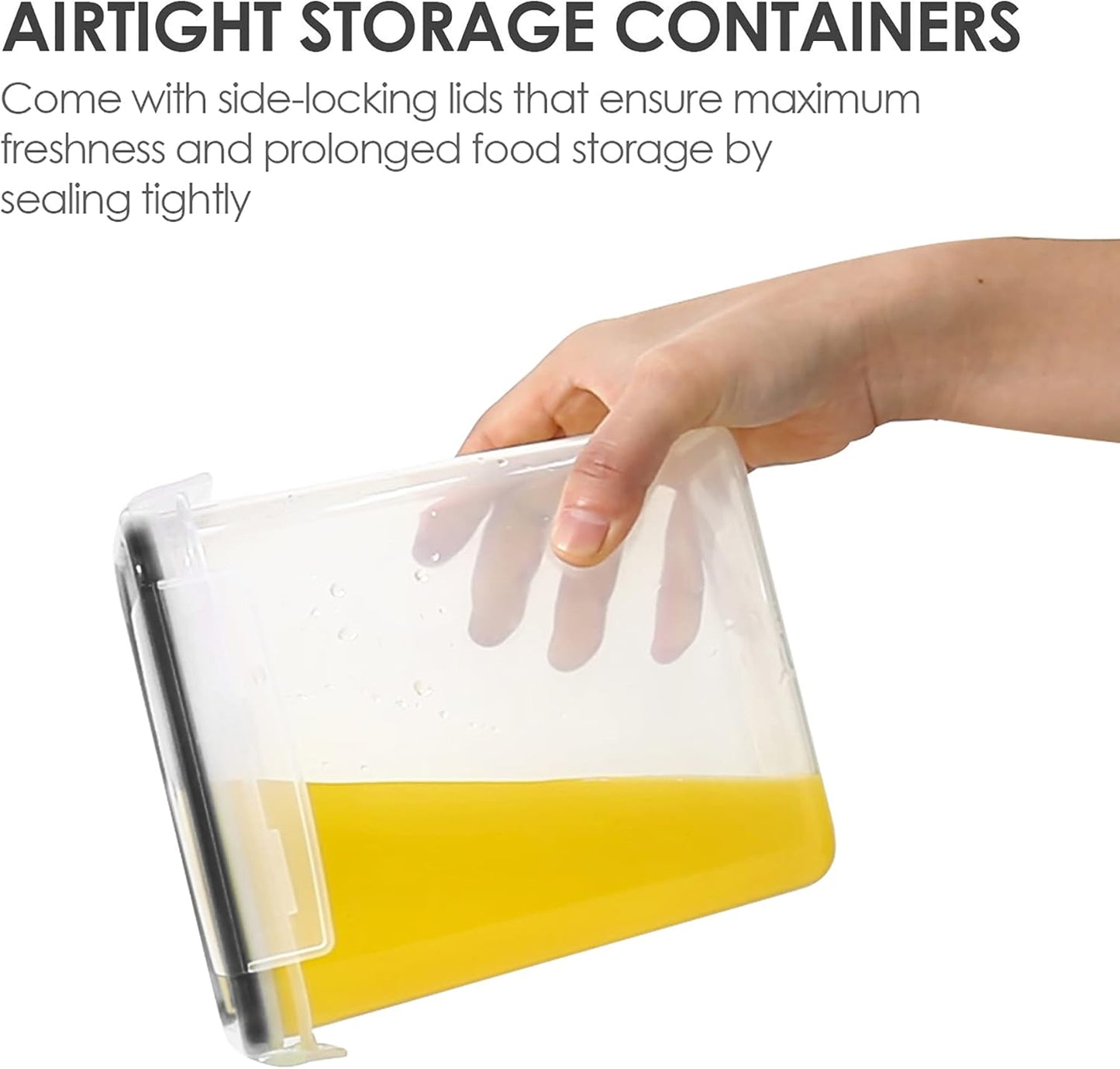 Vtopmart Vorratsdosen mit Deckel Luftdicht, Set mit 24 Vorratsbehälter, BPA-frei, Küchen Aufbewahrungsboxen für Mehl, Zucker, Körner, Mit Schreibstift und Etikett