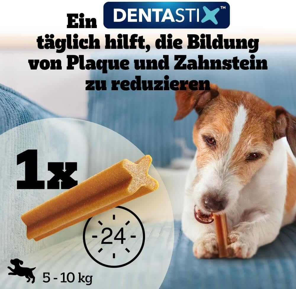 PEDIGREE DentaStix Zahnpflegesnack - 112 Stück - für große Hunde (+25kg) - Hundeleckerli mit Huhn– & Rindgeschmack für jeden Tag, Zahnpflege Hund für gesunde Zähne - 1 Großpackung
