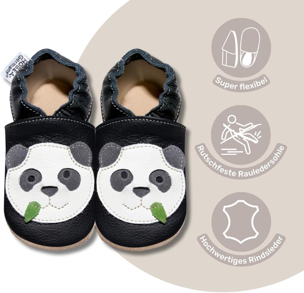 Krabbelschuhe für Jungs und Mädchen in verschiedenen Designs