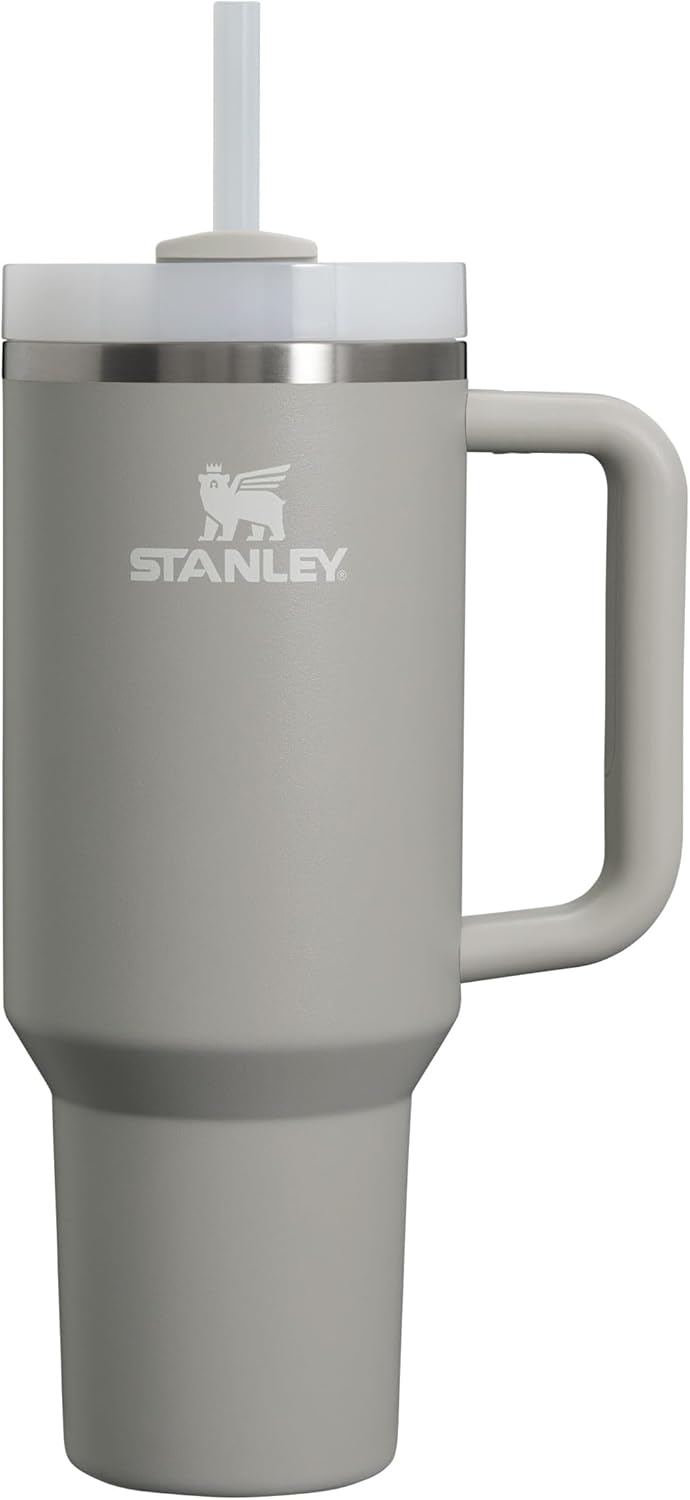 Stanley Quencher H2.0 Flowstate Trinkflasche Mit Strohhalm 1.2L - Thermobecher Kühlt 11 Stunden - 48 Stunden Eisgekühlt - Spülmaschinenfest - Thermosflasche BPA Frei - Edelstahl Trinkbecher