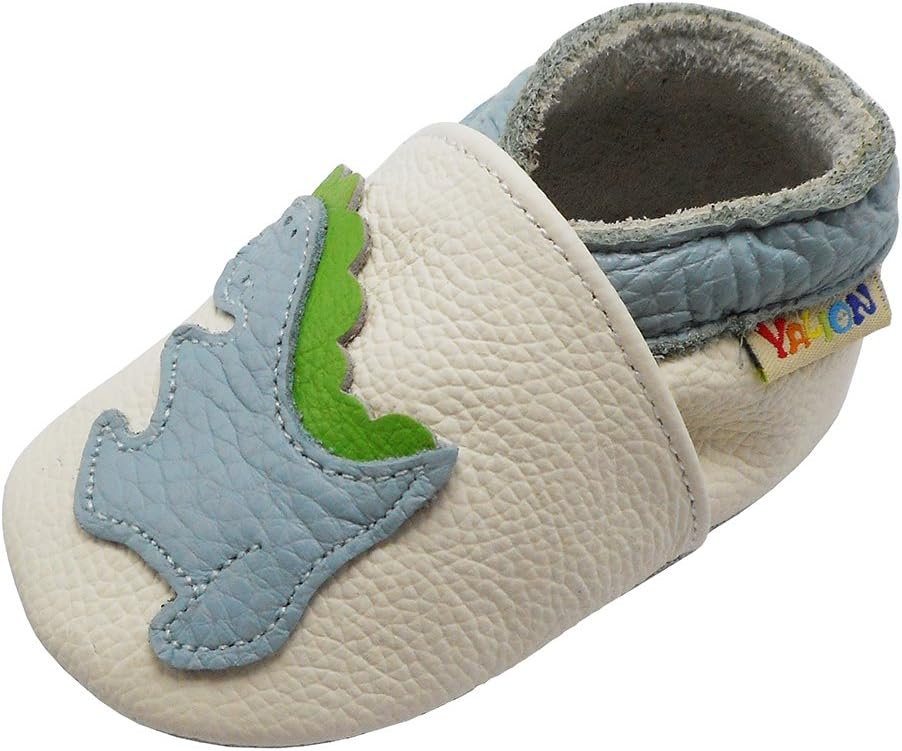 Yalion Baby Junge Mädchen Weicher Leder Lauflernschuhe Krabbelschuhe Babyhausschuhe mit Wildledersohlen Multi-Stil