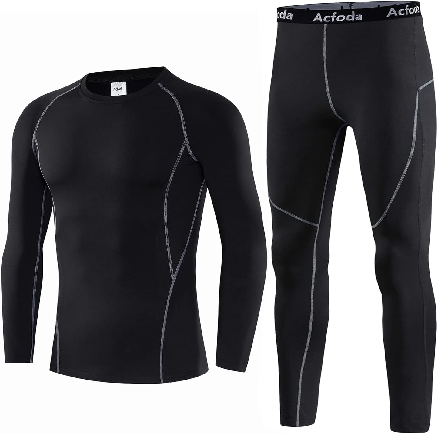 Ropa Interior Térmica Hombre Invierno Conjuntos Térmicos Esquí Funcional Interior Ropa S-2XL