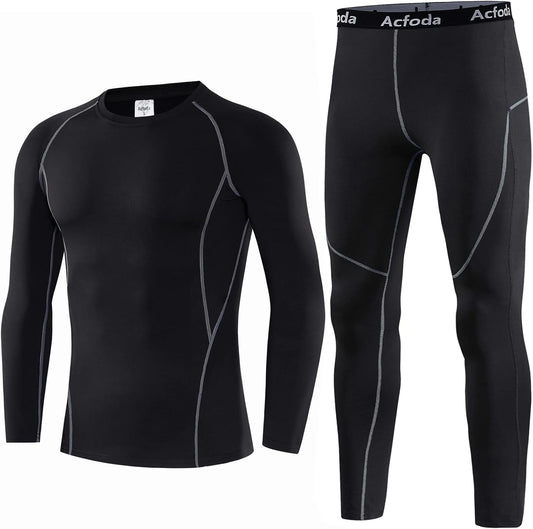 Ropa Interior Térmica Hombre Invierno Conjuntos Térmicos Esquí Funcional Interior Ropa S-2XL