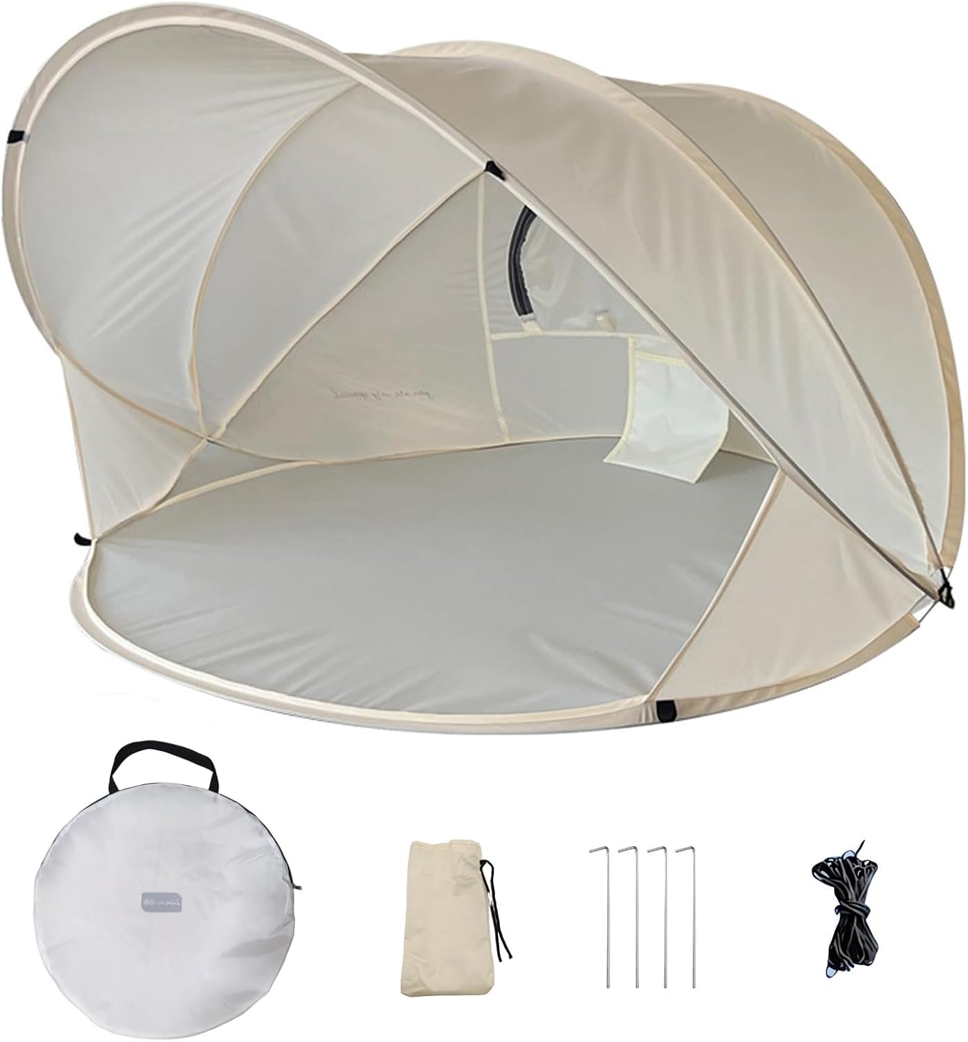 Strandmuschel Pop Up Strandzelt UV Schutz Wurfzelt Wetter Leicht Strandzelt Für Garten Strand