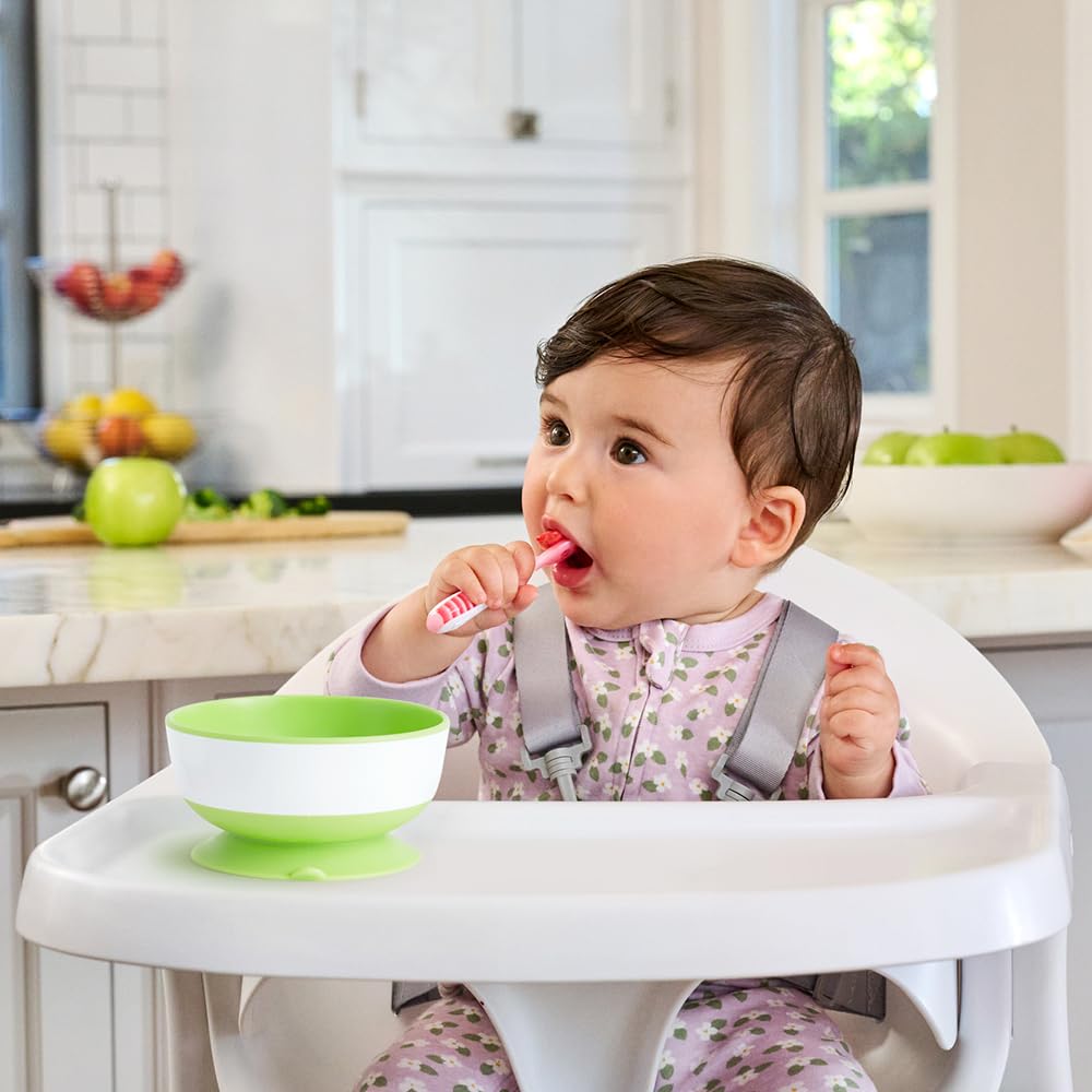 Munchkin Stay Put Baby Saugnapf Schalen Set | Baby Schalen für Beikosteinführung | Saugnapf Essgeschirr Set für Babys & Kleinkinder ab 6 Monaten | BPA-frei Beikost Set | 3er Pack