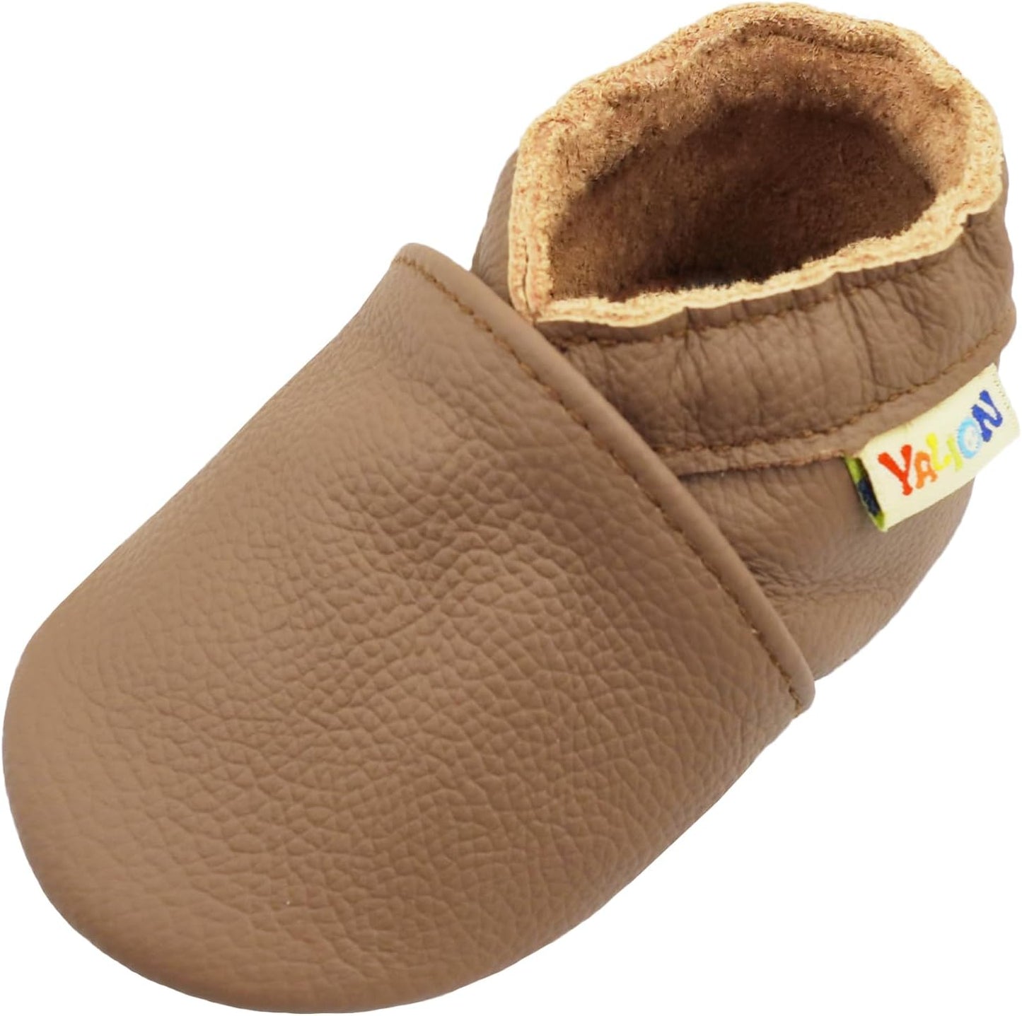 Yalion Baby Junge Mädchen Weicher Leder Lauflernschuhe Krabbelschuhe Babyhausschuhe mit Wildledersohlen Multi-Stil