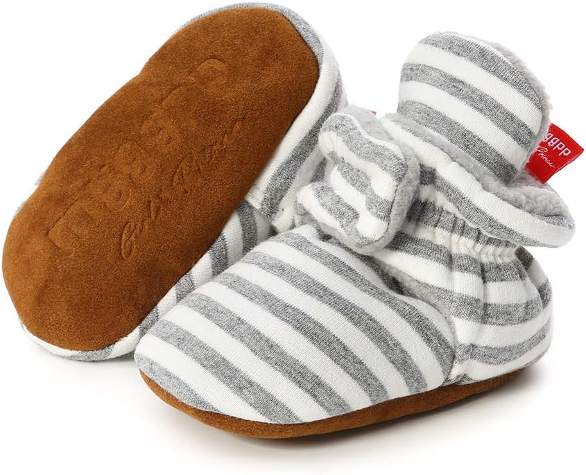 LACOFIA Kleinkind Baby Jungen Mädchen rutschfest Weiche Sohle Slipper Stiefel Winter Krabbelschuhe