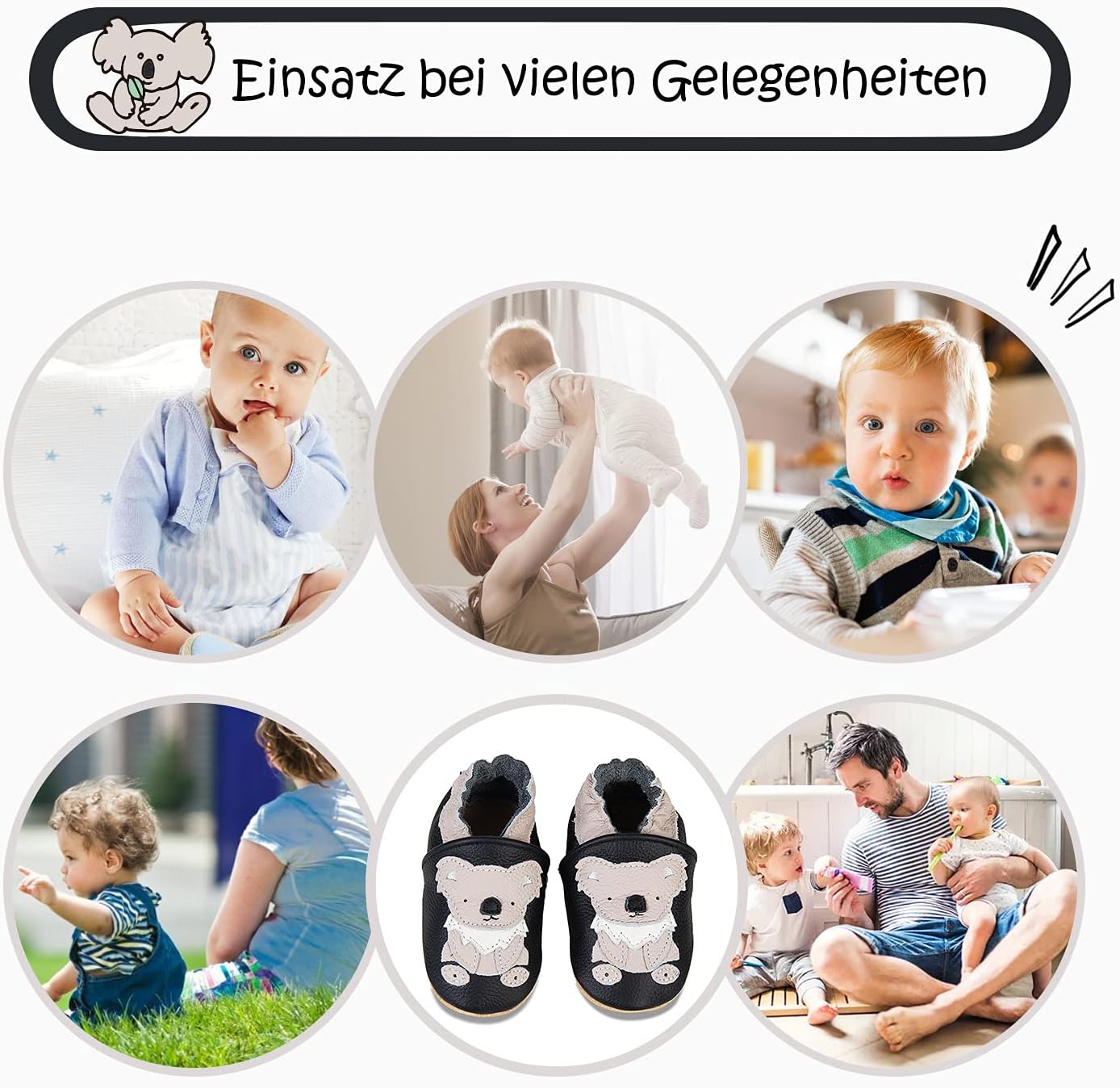 IceUnicorn Krabbelschuhe Baby Lauflernschuhe Jungen Mädchen Weicher Leder Babyhausschuhe Kleinkind Rutschfeste Lederschuhe Baby