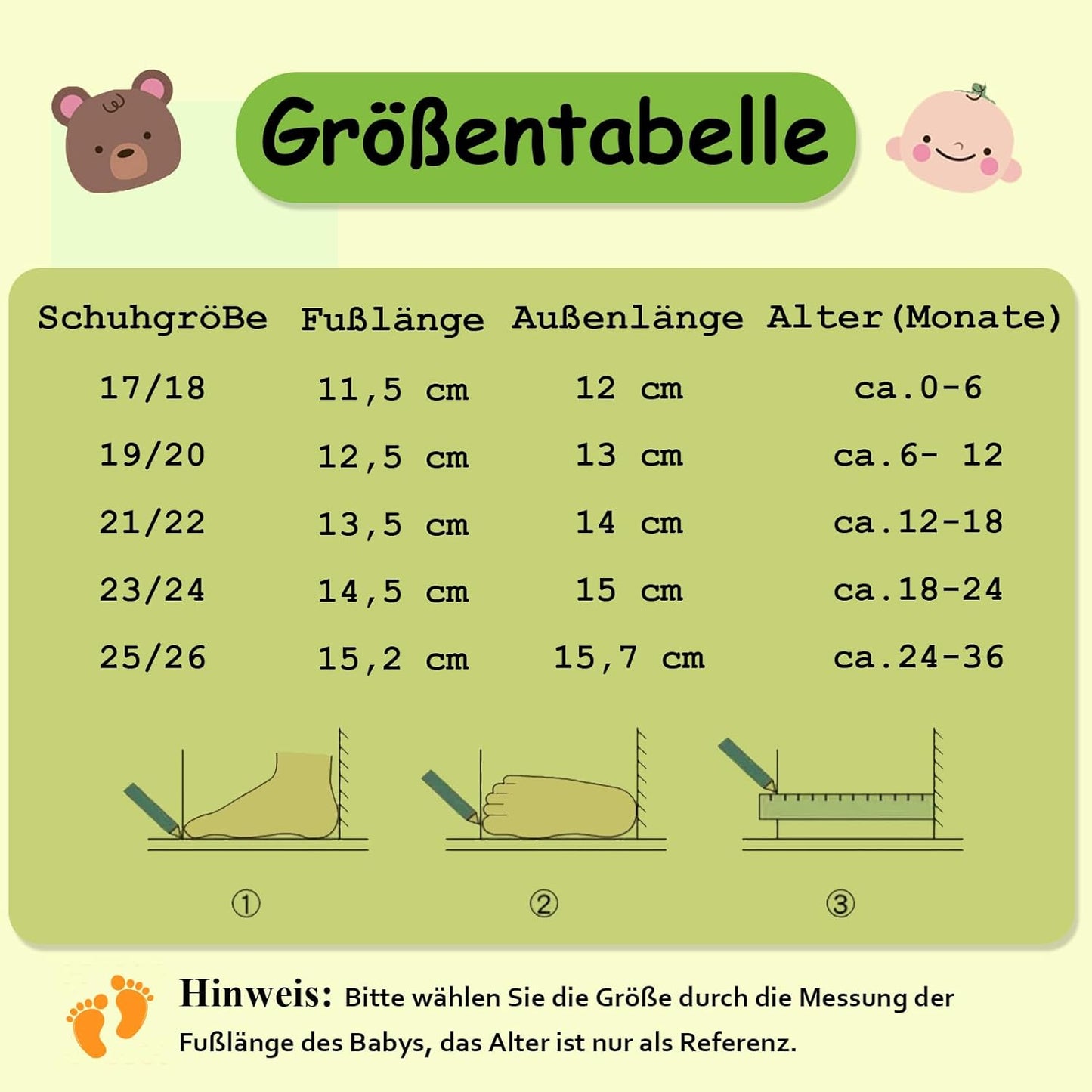 SAYOYO Weicher Leder Lauflernschuhe Krabbelschuhe Babyhausschuhe Kleinkind Lederschuhe Jungen und Mädchen, 21/22 (12-18) L Monate, Grau