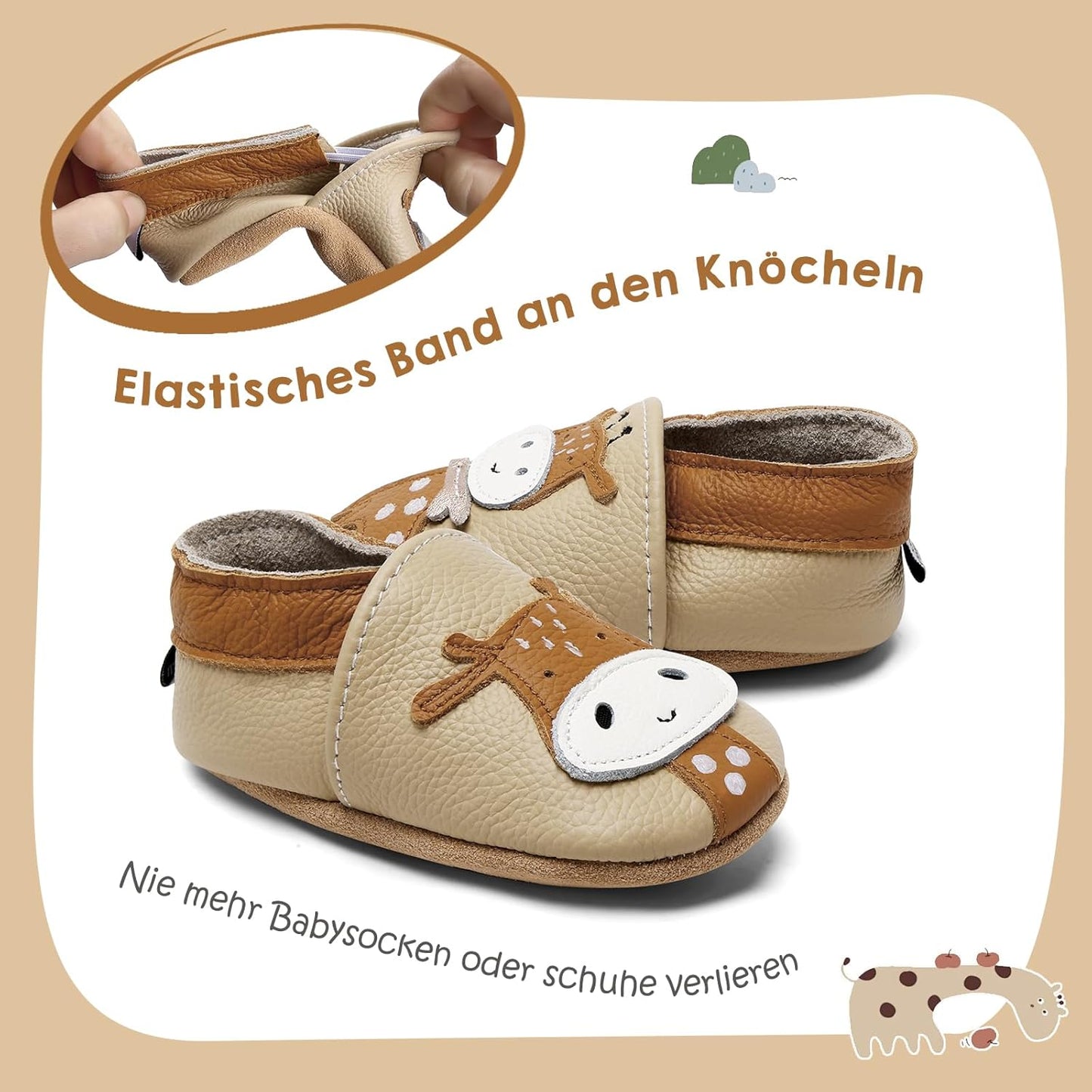 IceUnicorn Krabbelschuhe Baby Jungen Mädchen Lauflernschuhe Baby Weicher Leder Babyhausschuhe Kleinkind Babyschuhe