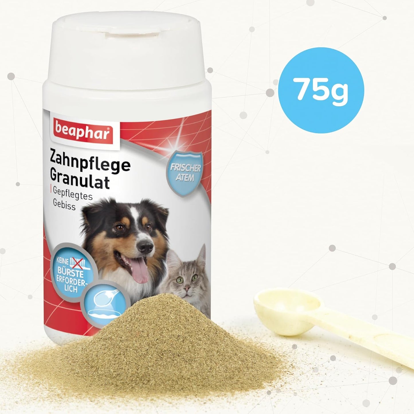 BEAPHAR - Zahnpasta Für Hunde Und Katzen - Schützt vor Plaque Und Zahnstein - Mit Leber-Geschmack - Ohne Fluoride - 100 g