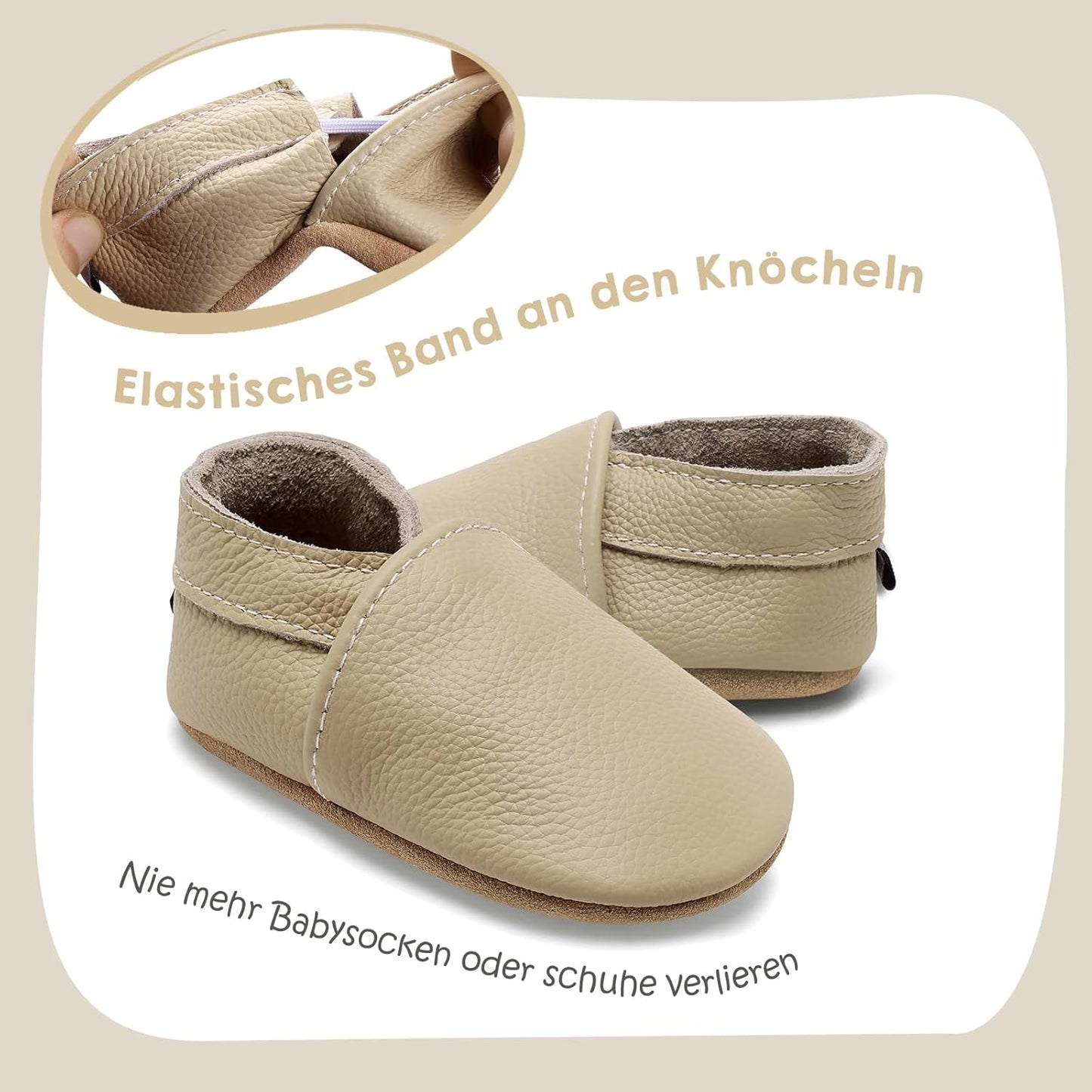 IceUnicorn Krabbelschuhe Baby Jungen Mädchen Lauflernschuhe Baby Weicher Leder Babyhausschuhe Kleinkind Babyschuhe