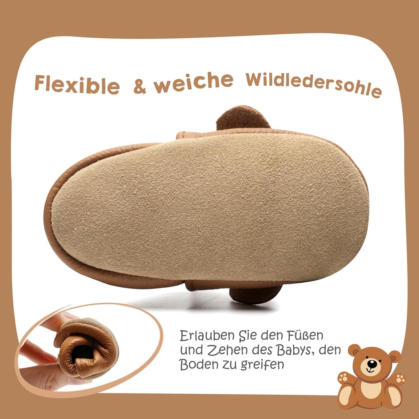 IceUnicorn Krabbelschuhe Baby Jungen Mädchen Lauflernschuhe Baby Weicher Leder Babyhausschuhe Kleinkind Babyschuhe