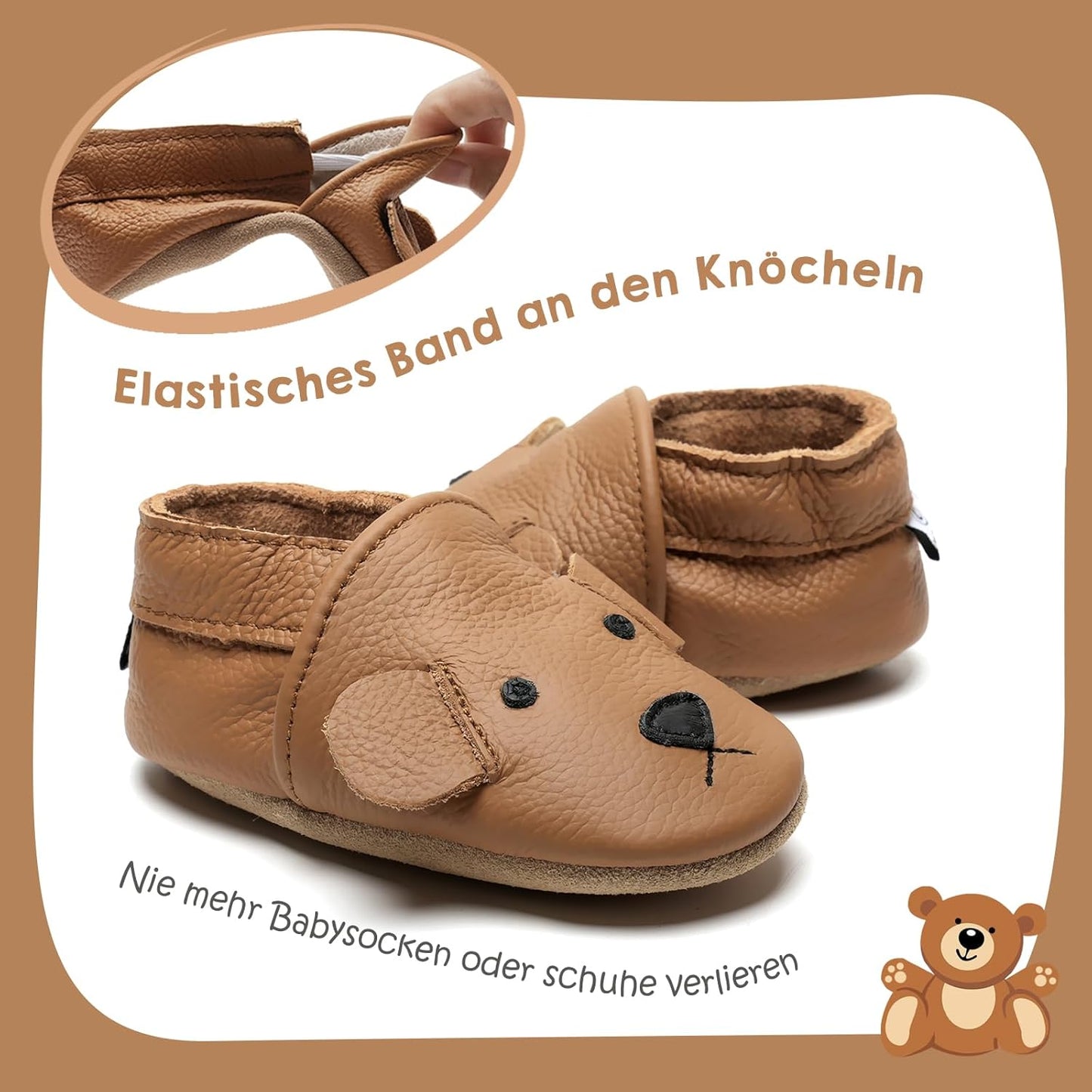 IceUnicorn Krabbelschuhe Baby Jungen Mädchen Lauflernschuhe Baby Weicher Leder Babyhausschuhe Kleinkind Babyschuhe