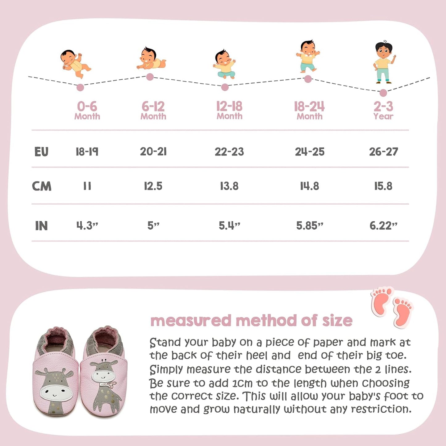 IceUnicorn Krabbelschuhe Baby Jungen Mädchen Lauflernschuhe Baby Weicher Leder Babyhausschuhe Kleinkind Babyschuhe