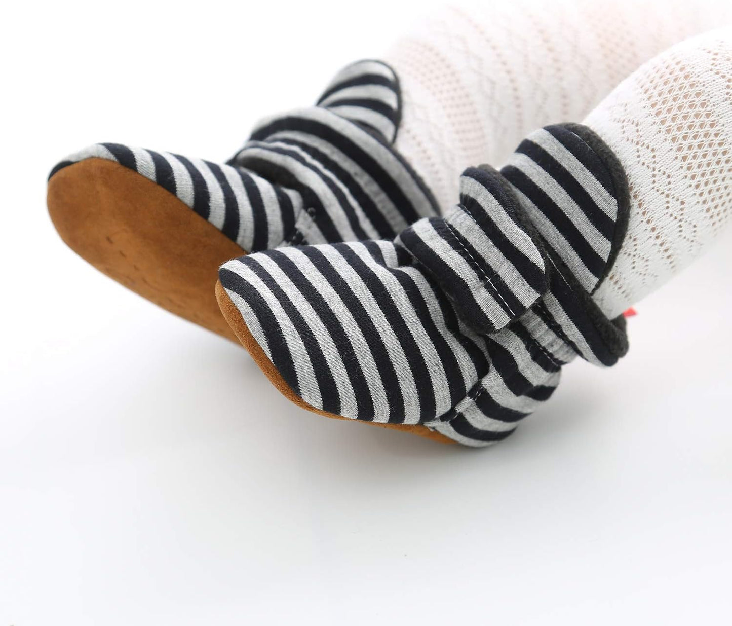 LACOFIA Kleinkind Baby Jungen Mädchen rutschfest Weiche Sohle Slipper Stiefel Winter Krabbelschuhe