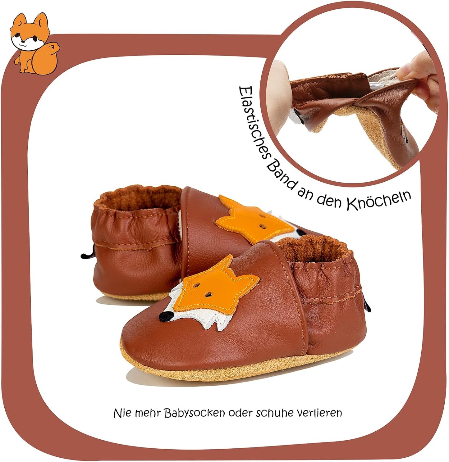 IceUnicorn Krabbelschuhe Baby Lauflernschuhe Jungen Mädchen Weicher Leder Babyhausschuhe Kleinkind Rutschfeste Lederschuhe Baby