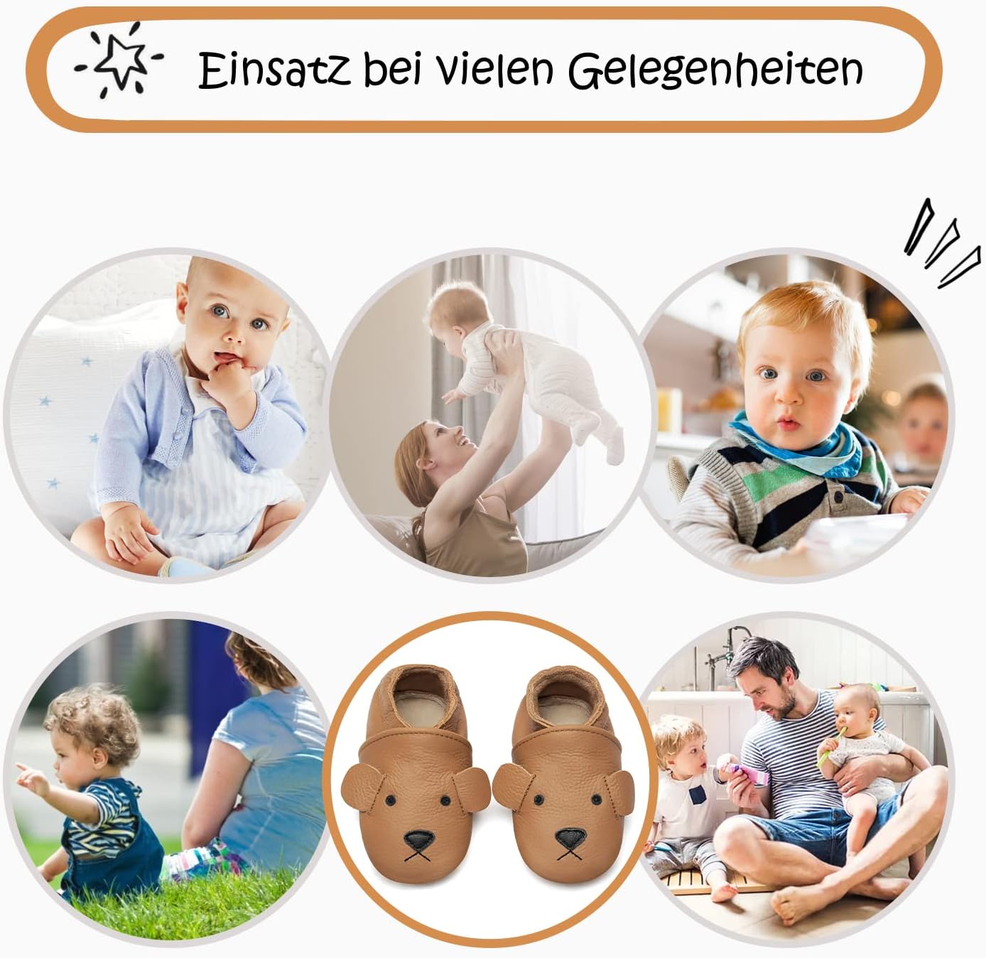 IceUnicorn Krabbelschuhe Baby Lauflernschuhe Jungen Mädchen Weicher Leder Babyhausschuhe Kleinkind Rutschfeste Lederschuhe Baby