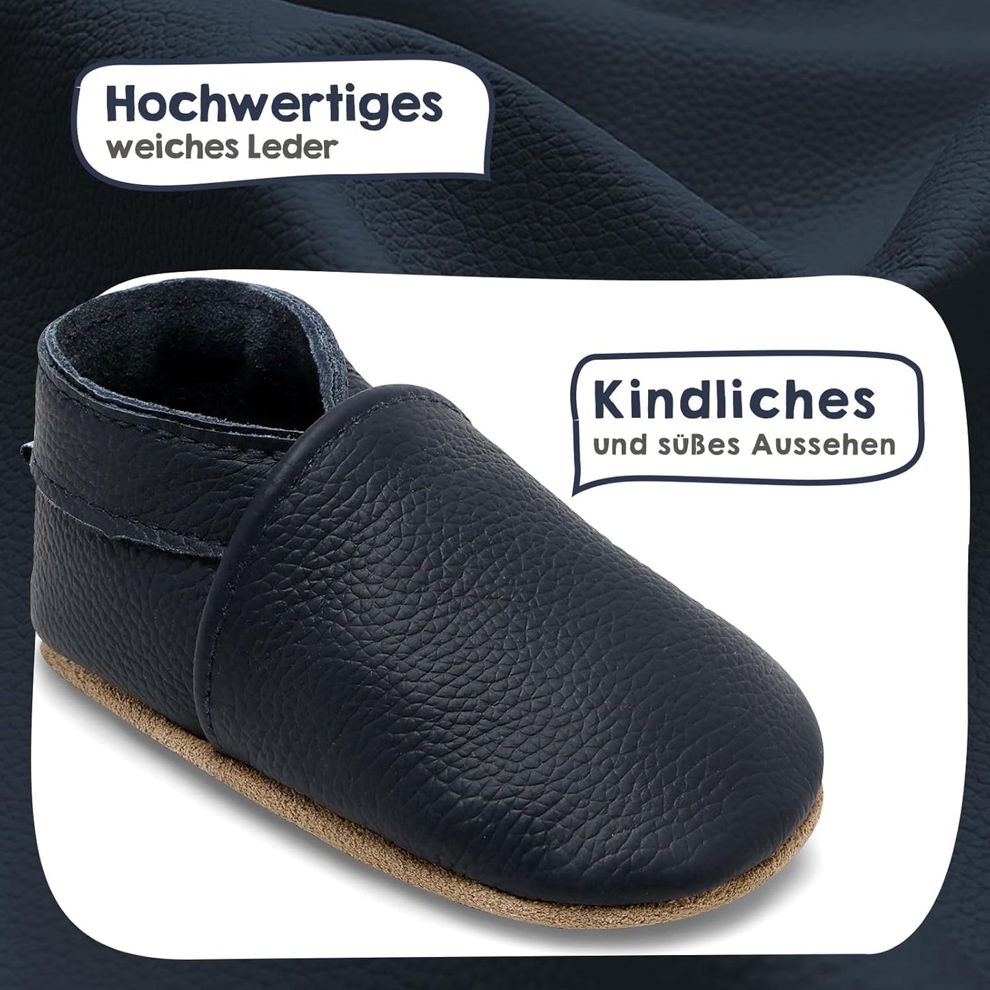 IceUnicorn Krabbelschuhe Baby Jungen Mädchen Lauflernschuhe Baby Weicher Leder Babyhausschuhe Kleinkind Babyschuhe