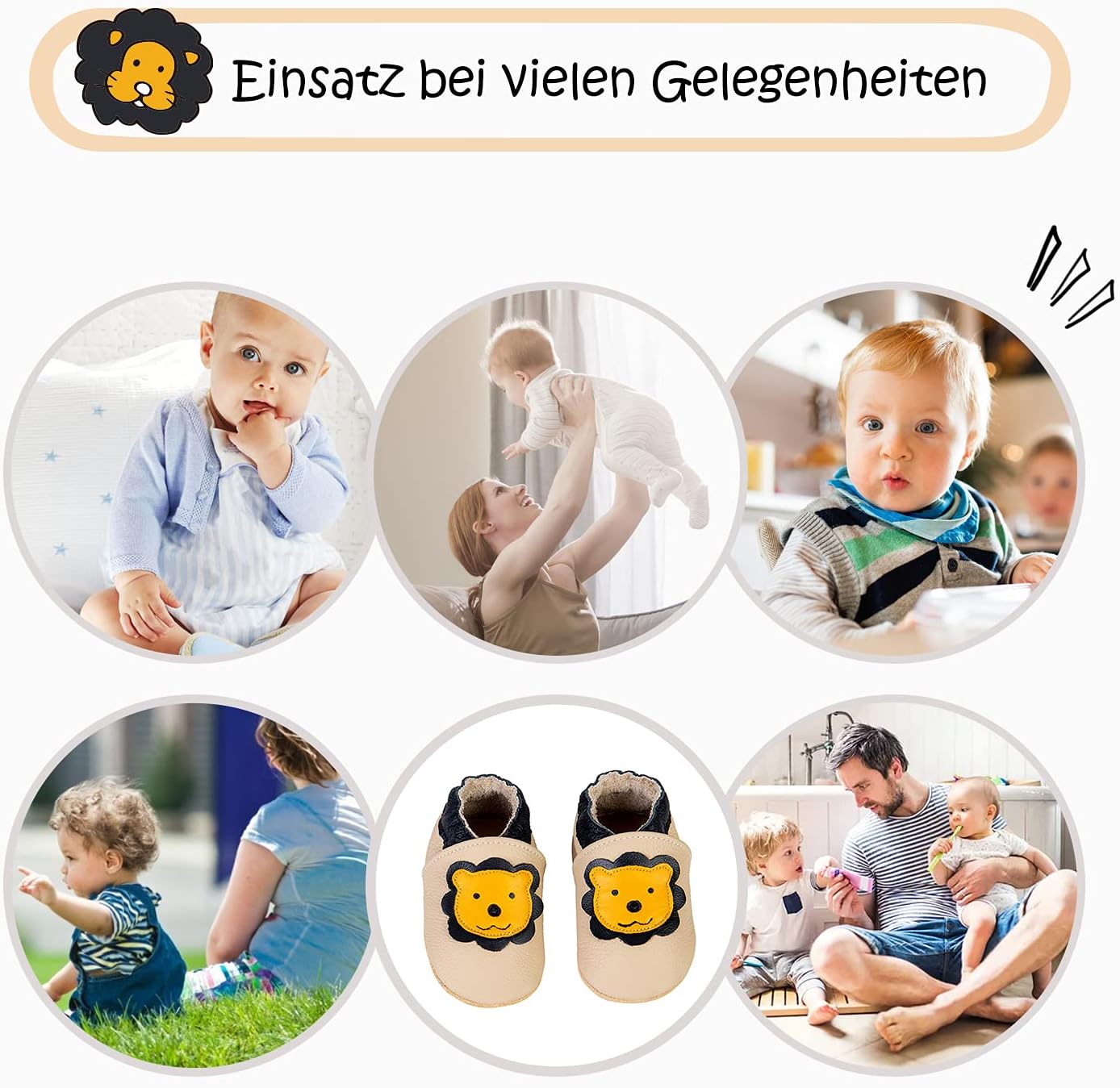 IceUnicorn Krabbelschuhe Baby Lauflernschuhe Jungen Mädchen Weicher Leder Babyhausschuhe Kleinkind Rutschfeste Lederschuhe Baby