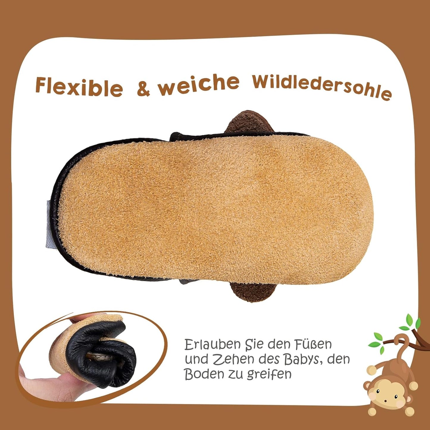 IceUnicorn Krabbelschuhe Baby Jungen Mädchen Lauflernschuhe Baby Weicher Leder Babyhausschuhe Kleinkind Babyschuhe