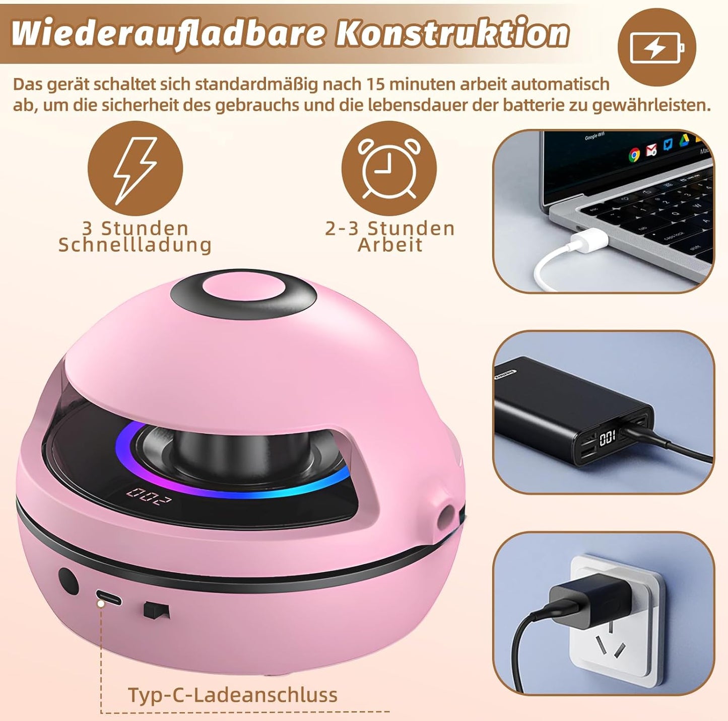 YOOHBERRYS Elektronische Springseil, Bluetooth Smart Jump Rope Machine, Intelligente Automatische Springseilmaschine mit LED-Anzeigezähler, Elektrische Rotierende Workout Skipping Rope