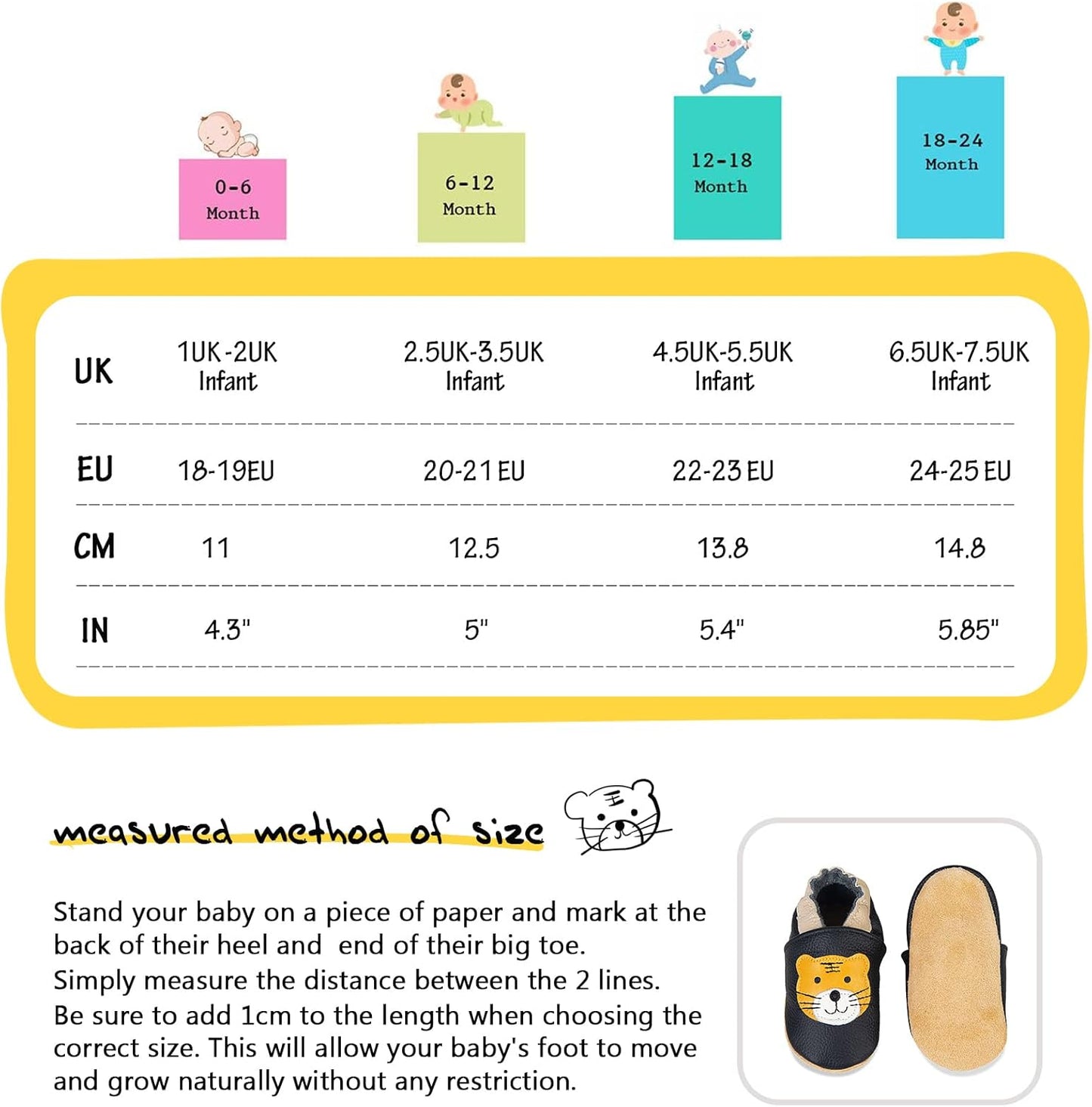 IceUnicorn Krabbelschuhe Baby Lauflernschuhe Jungen Mädchen Weicher Leder Babyhausschuhe Kleinkind Rutschfeste Lederschuhe Baby